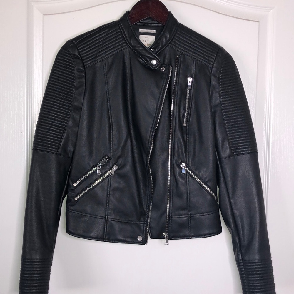 Zara leather jacket
